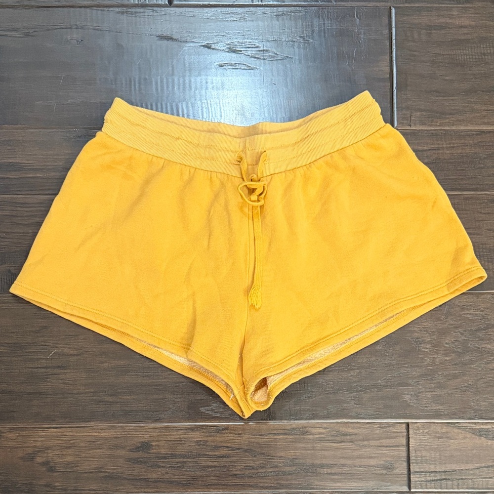 Wildfox Shorts Yellow Drawcord Athletic